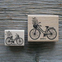 Stempel "Blümchen Fahrrad"