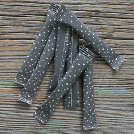 ANDREART-Zuckersticks "Herzzauber grau"
