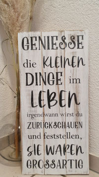 Geniesse die kleinen Dinge im Leben XL