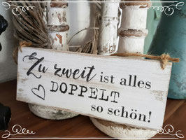 Zu zweit ist alles doppelt so schön