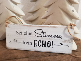 Sei eine Stimme, kein Echo