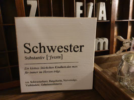 Schwester - Definition