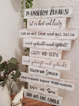 Mini-Familienregeln - In unserem Zuhause