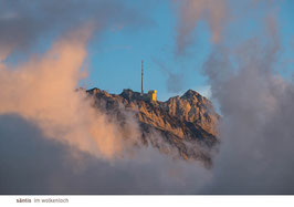 säntis im wolkenloch