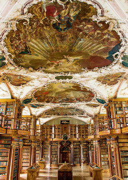 Postkarte St. Gallen Stiftsbibliothek