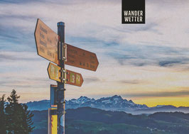 postkarte wanderwetter