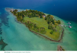 postkarte zürichsee kleines paradies insel lützelau