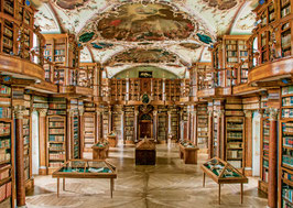 Postkarte St. Gallen Stiftsbibliothek