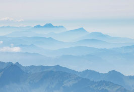 grusskarte blick vom säntis bis rigi und pilatus