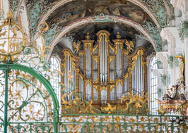 Postkarte Orgel der Kathedrale St. Gallen