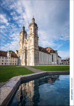 postkarte sankt gallen klosterplatz