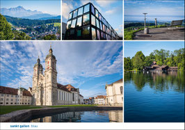 postkarte sankt gallen blau