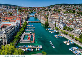postkarte zürich die perle an der limmat