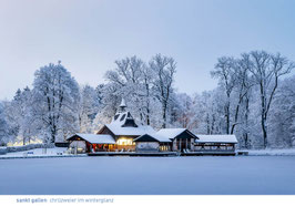 postkarte sankt gallen chrüzweier im winterglanz