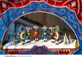 postkarte silvesterchläuse eindrucksvolle details