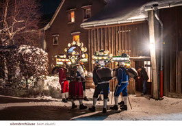 postkarte silvesterchläuse beim zäuerli