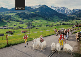 postkarte alpaufzug