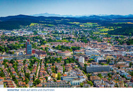 postkarte winterthur blick auf säntis und churfirsten
