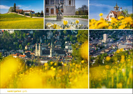 postkarte sankt gallen gelb