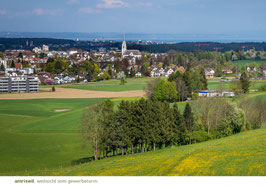 postkarte amriswil weitsicht vom gewerbeturm