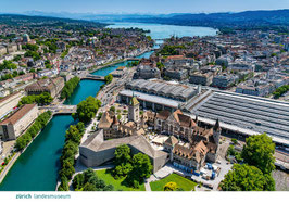 postkarte zürich landesmuseum
