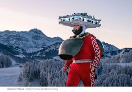 postkarte silvesterchlaus friedliche morgendämmerung