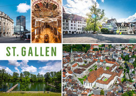 Postkarte St. Gallen