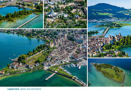 postkarte rapperswil perle am zürichsee