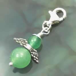Aventurin und 925 Silber Engel Charm