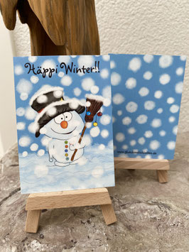 242 - MIDI-Kärtle - RESTBESTAND - Häppi Winter - 1 Stück