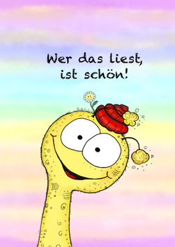 117 Stoff-Panel "Wer das liest, ..."