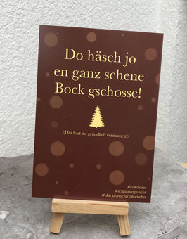 Postkarte Bläckforescht 01 - Bock gschosse!