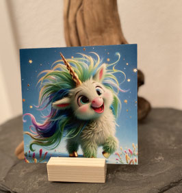 R - Postkärtle KI-ART-01 - Das Einhorn