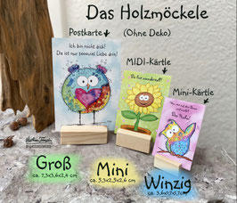 Das Holzmöckele - Der Kartenständer für jeden Tag