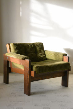 Lounge chair, corduroy, Tobia Scarpa stijl