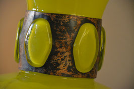Art deco vase yellow