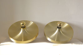 Pair of Honsel ceiling/wall lights, 60s Charlotte Perriand