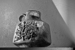 Brutalist Fat lava vase 320 25