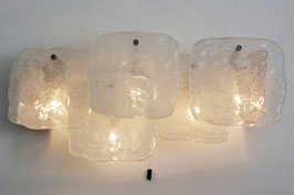 Kalmar wall lamp ice glass, 60s