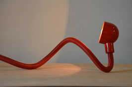 Red serpent table lamp, 70s