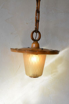 Hallway lamp 50s, wood