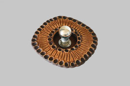 Ceramic Brutalist wall lamp, 60s
