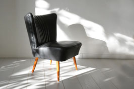 Cocktail stoel black skai 50s