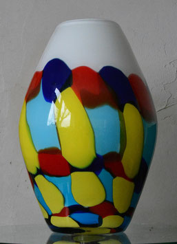 Murano Brazilian Carnaval Art Glass Vase