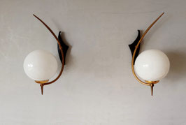 Set wall sconces, Maison Lunel 50s