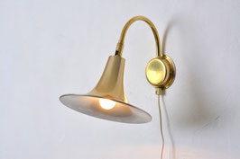 Pair of Trumpet wall lamps, Börje Claes 70s, Sweden.