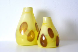 Set of glass vases