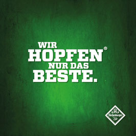 Hachenburger Wandbild "Wir hopfen nur das Beste"