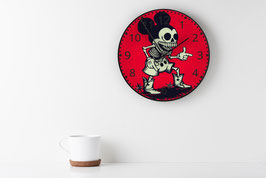 HORLOGE MICKEY FOND ROUGE