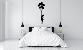 ADHESIF BANKSY FLOATING BALLOON GIRL